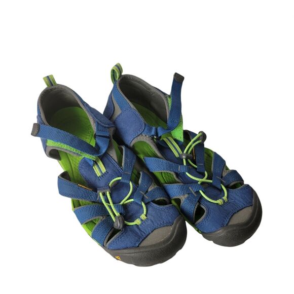 Keen Waterproof‎ Blue and Green Sandals Women's 7 Anti Odor Anatomic Footbed - Picture 6 of 7